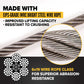 1/2" x 6' 4-Leg Wire Rope Bridle Sling with Eye Hooks