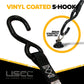 4-Point Single Stud L-Track Anchor Point Motorcycle Tie Down Kit | Black