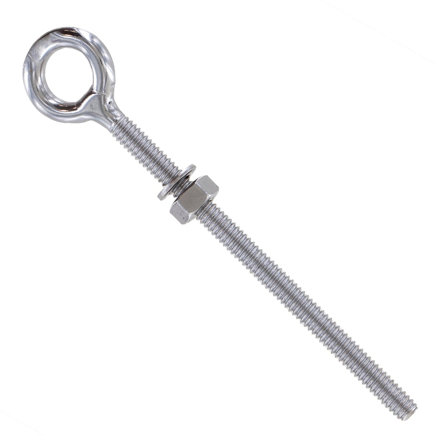 3/8" x  4 Stainless Steel Type 316 Welded Eye Bolt