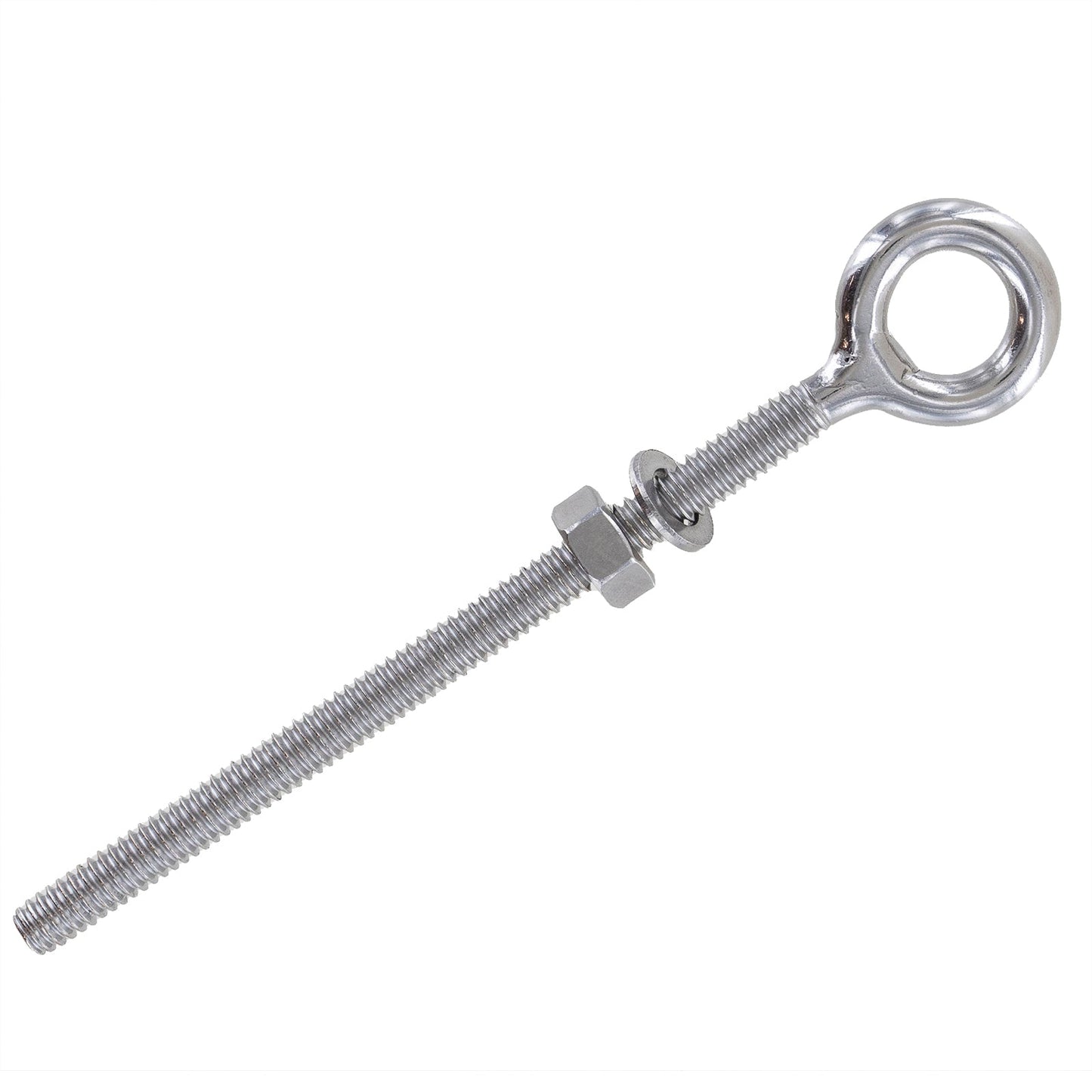1/2" x  4" Stainless Steel Type 316 Welded Eye Bolt