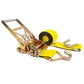 4" x 20' Gear-Driving Reverse-Action Ratchet Strap with Wire Hook | Yellow