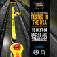 4" x 27' Gear-Driving Reverse-Action Ratchet Strap with Wire Hooks | Yellow