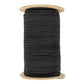 1/8''-3mm Black Polyester Shock Cord - Spool (500')
