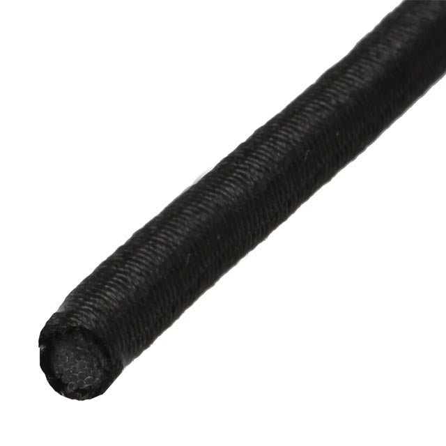 1/4''-6mm Black Polyester Shock Cord 50 ft