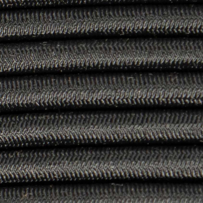 1/4''-6mm Black Polyester Shock Cord 50 ft