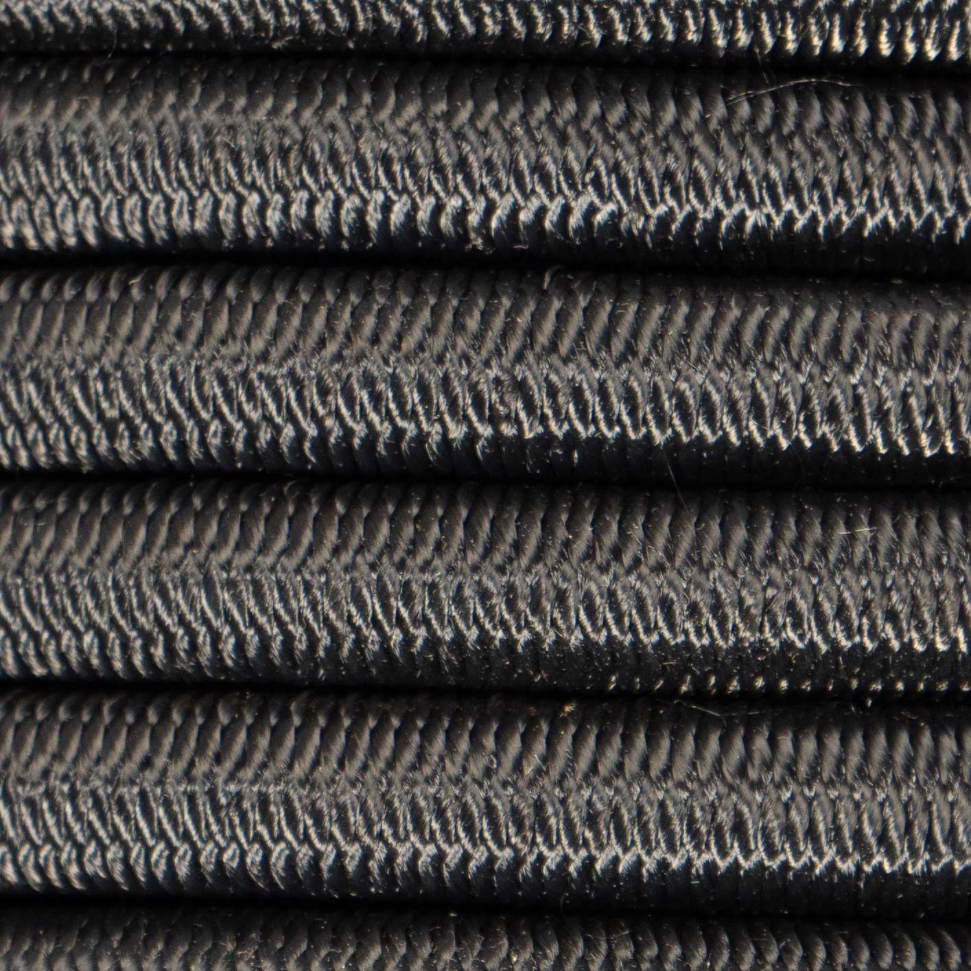 1/2''-12mm Black Polyester Shock Cord 100 ft