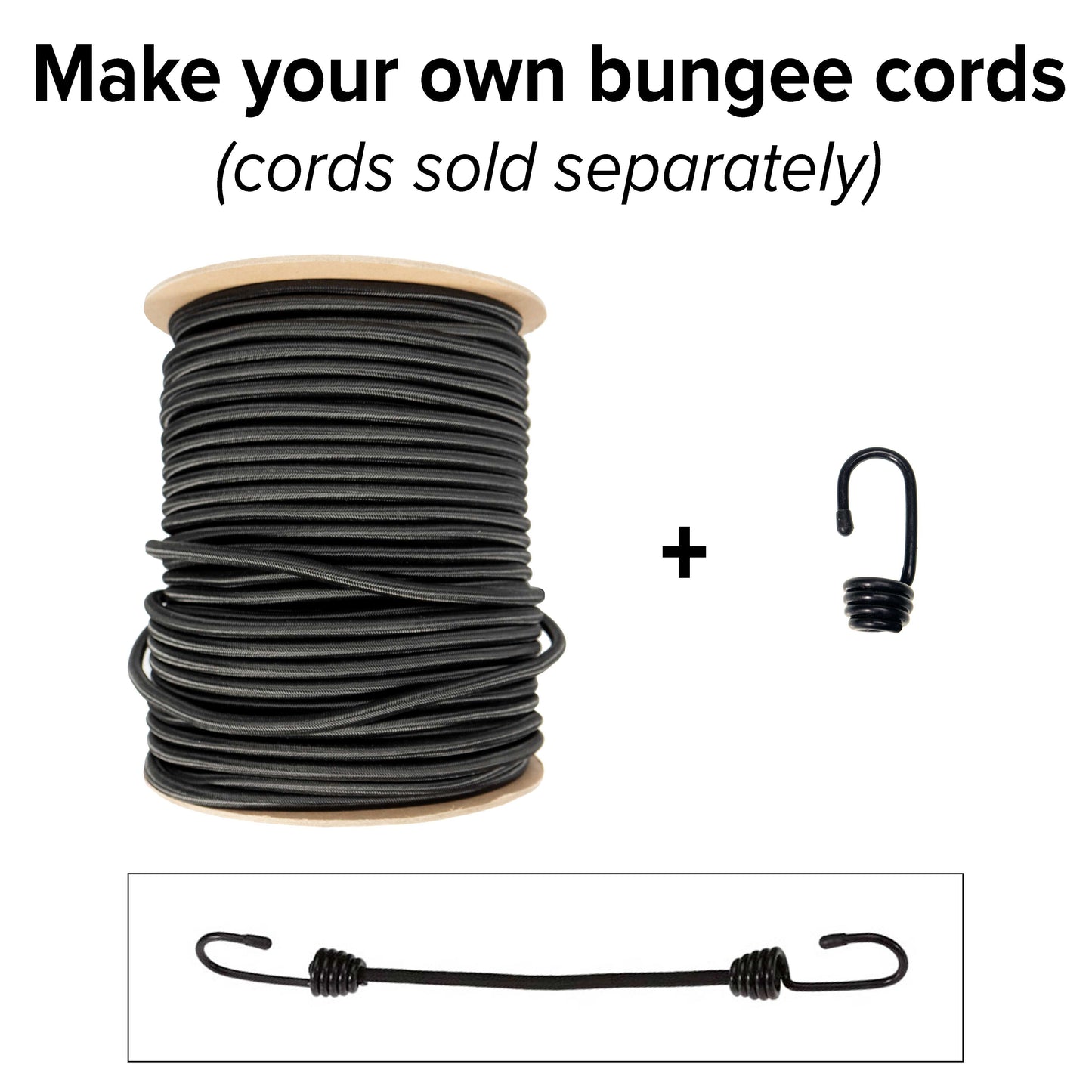 1/2'' PVC Coated Bungee Hook (12 MM) - 10 Pack