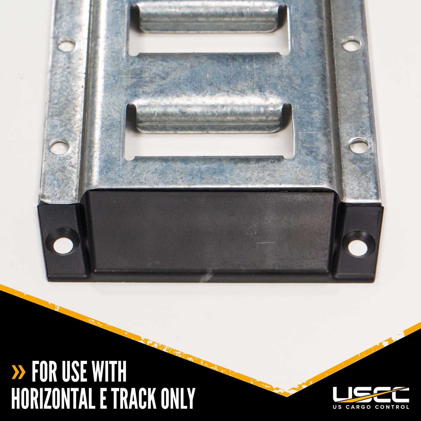 Plastic End Cap w/ Install Holes for Horizontal E-Track
