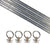 8 Piece 4 foot L Track Tie Down System Aluminum image 1 of 9