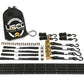 8' Motorcycle L-Track Tie Down System Kit | Black Aluminum L-Track