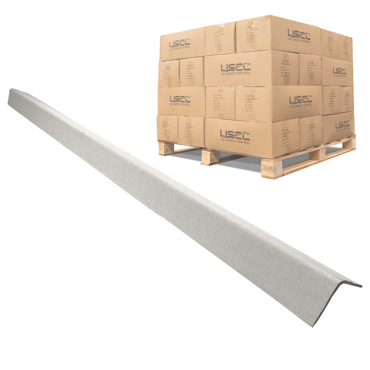 Light-Duty Cardboard Edge Protectors | .120" Thick, 2" x 2" x 48", 2,808-Pack (Pallet)