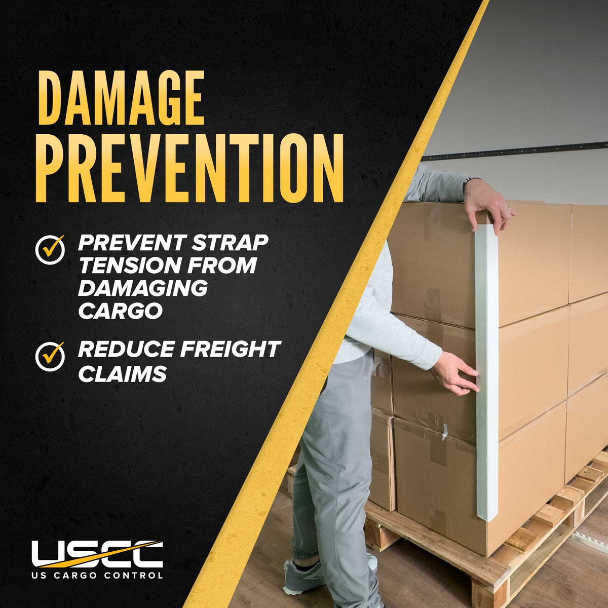 Light-Duty Cardboard Edge Protectors | .120" Thick, 2" x 2" x 48", 100-Pack