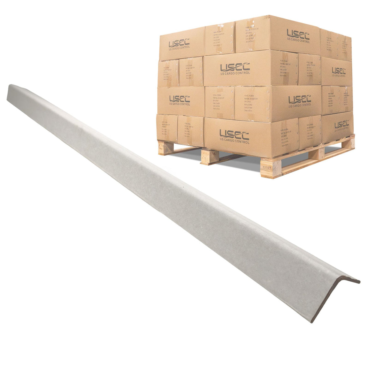 Medium-Duty Cardboard Edge Protectors | .160" Thick, 2" x 2" x 48", 2,106-Pack (Pallet)
