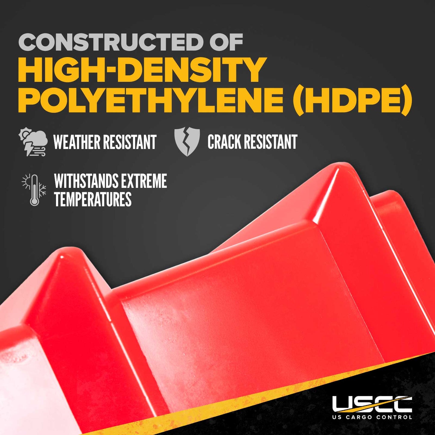 48" Cargo Corner Protector | Red Plastic