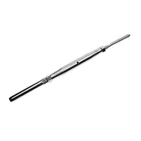 5/16" x 4-3/16" Lag Screw & Swage Stud Stainless Steel Turnbuckle | 3/16" Cable