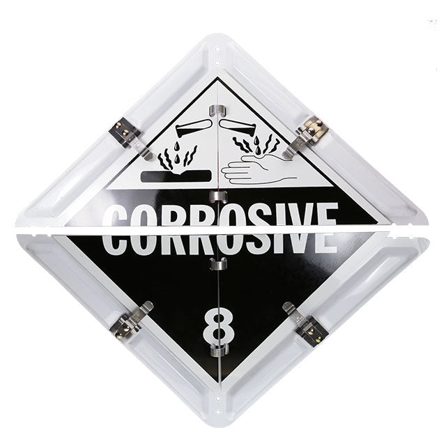 8-Legend Placard for Hazmat, DOT, and Safety Warnings