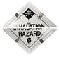 8-Legend Placard for Hazmat, DOT, and Safety Warnings
