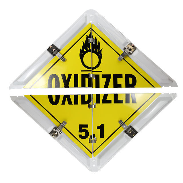 8-Legend Placard for Hazmat, DOT, and Safety Warnings