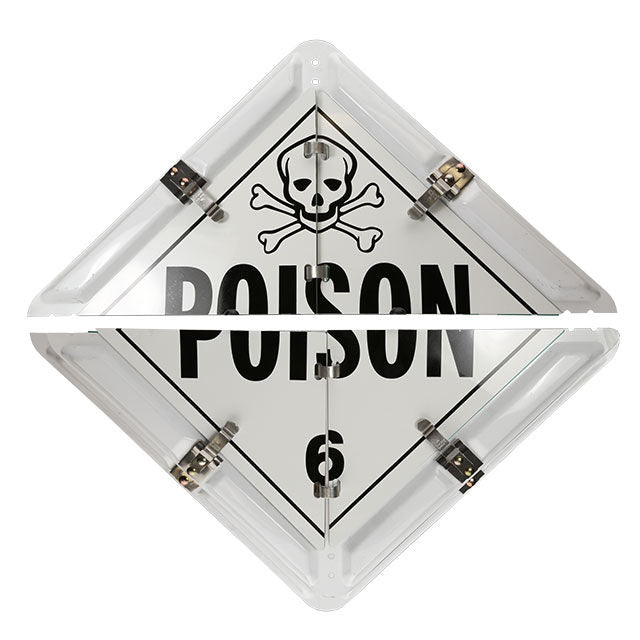 8-Legend Placard for Hazmat, DOT, and Safety Warnings