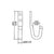 Rope Hook White Zinc 1,200 lbs. BS