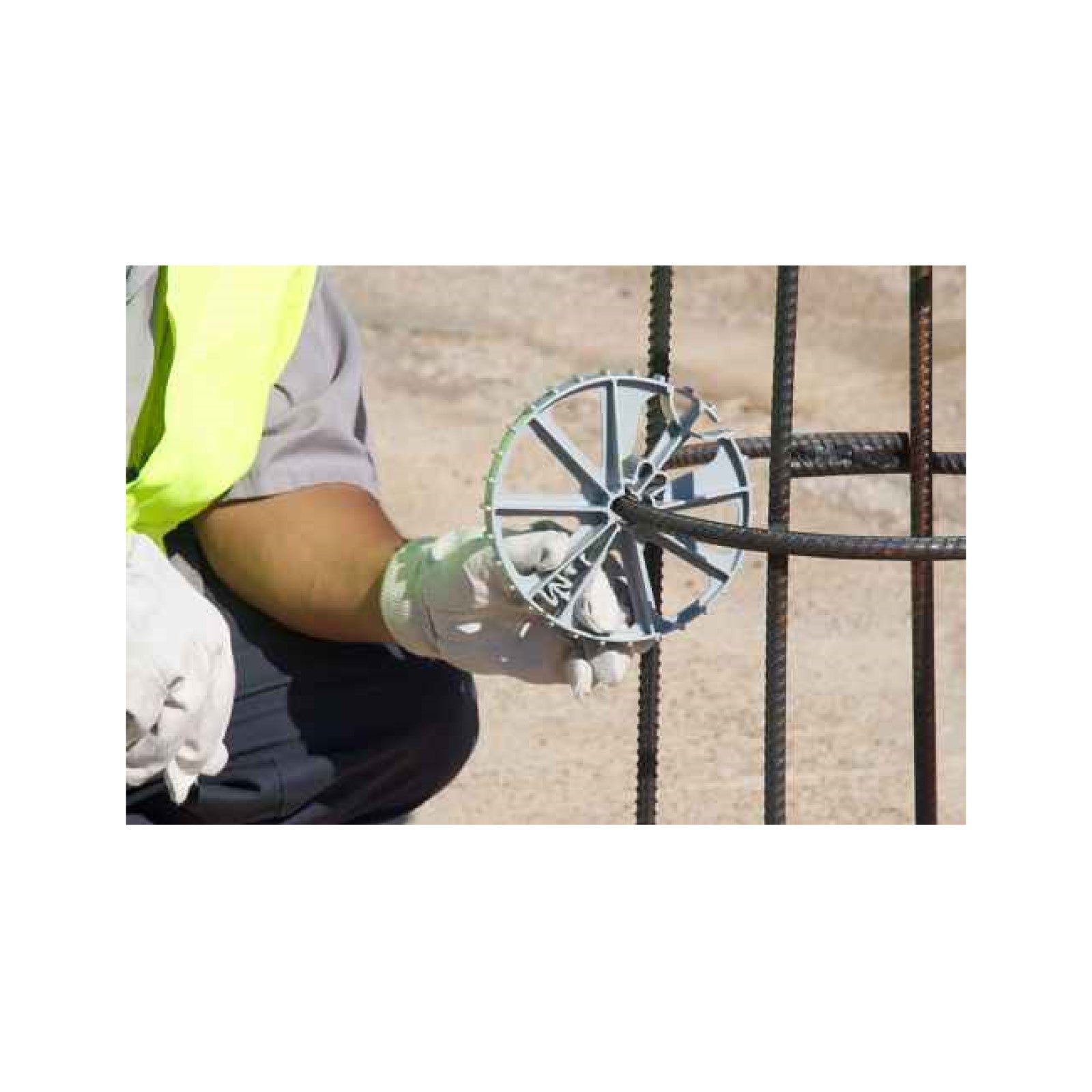 Simpson 4QLPW Quick-Lock Pier Spacer Wheel 2"x5"x1", rebar size #3-#7, Pkg 90 installation
