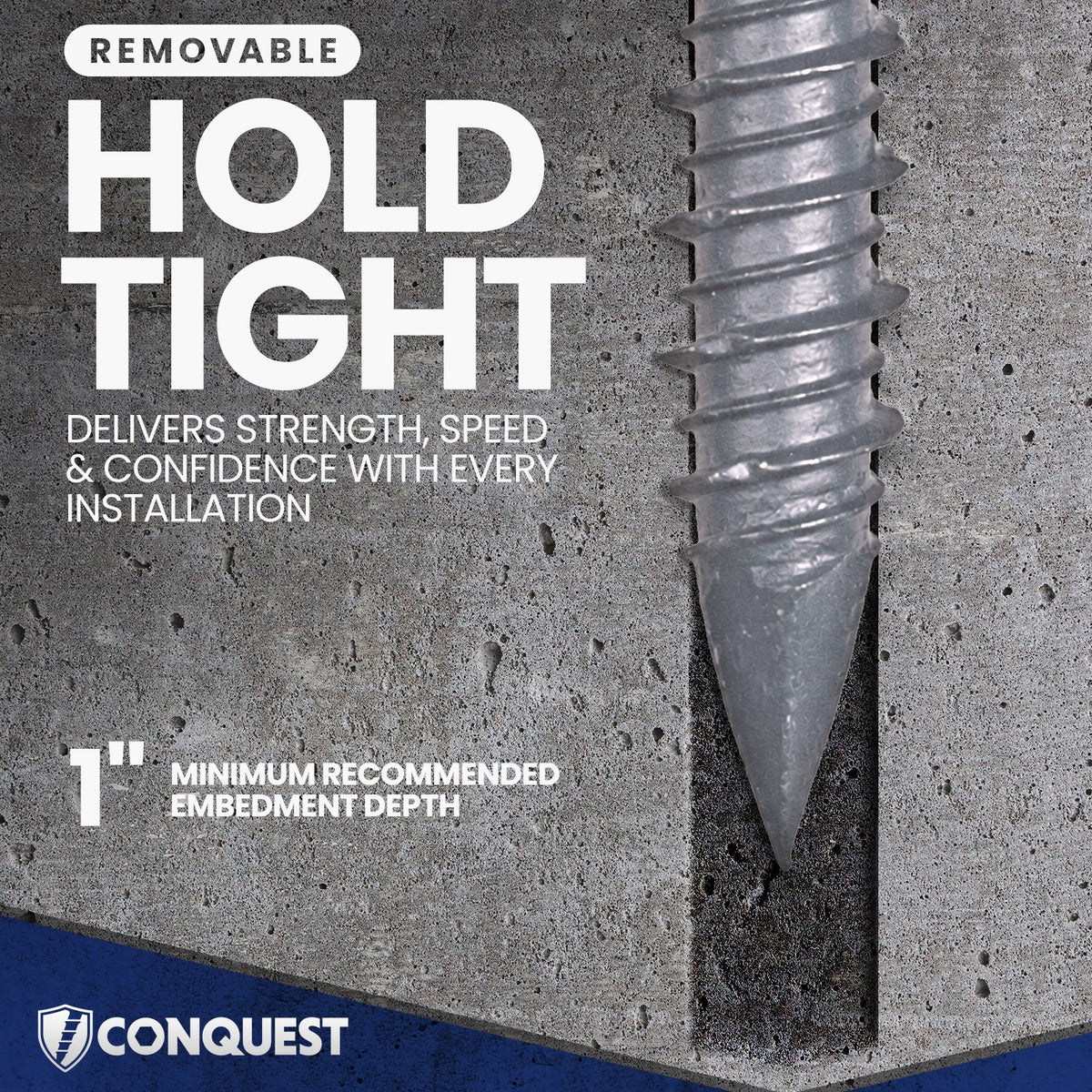Removable hold tight delivers strength, speed, and confidence with every installation.