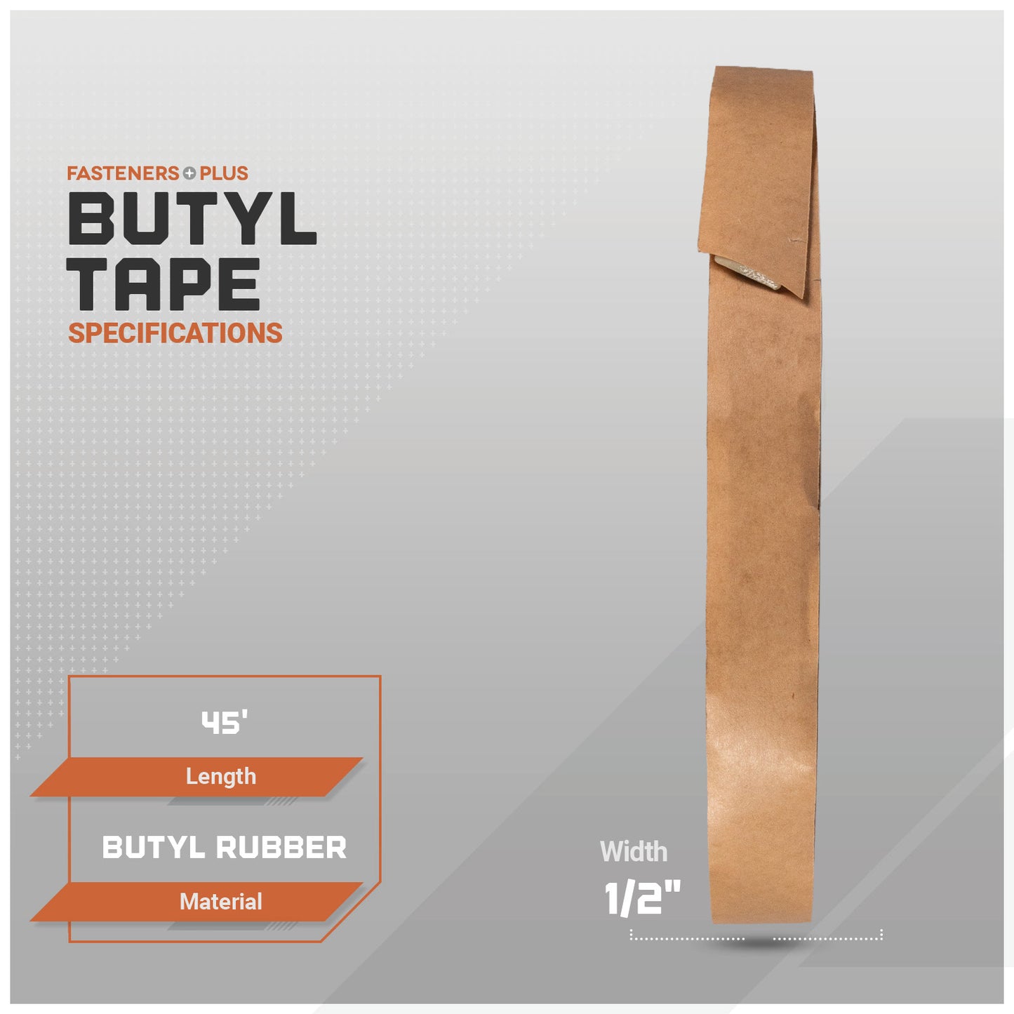 ST Fastening Roofing & Flashing Butyl Tape Sealant - 1/2" x 45' Roll - Qty. 32 - Carton