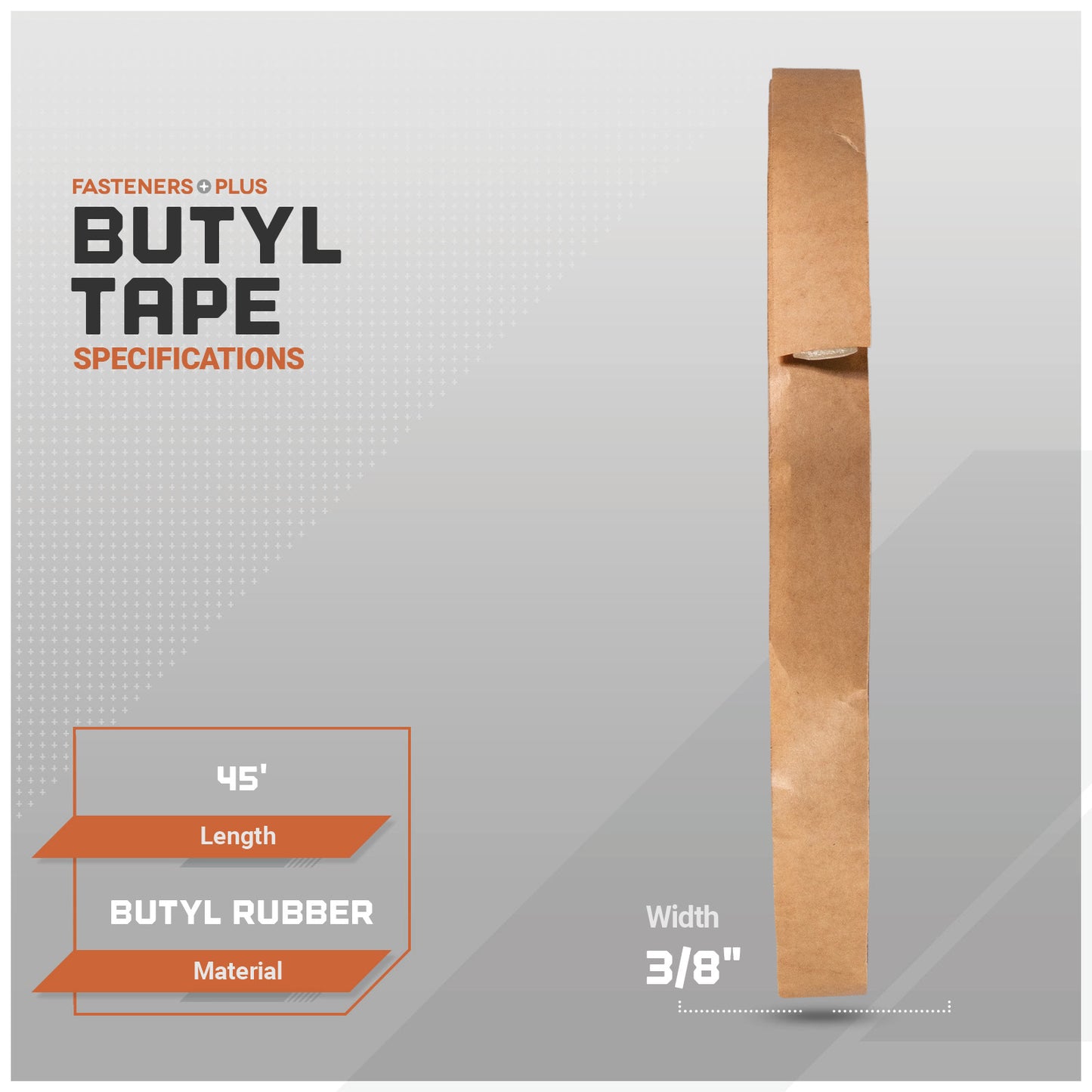 ST Fastening Roofing & Flashing Butyl Tape Sealant - 3/8" x 45' Roll - Qty. 960 - Pallet