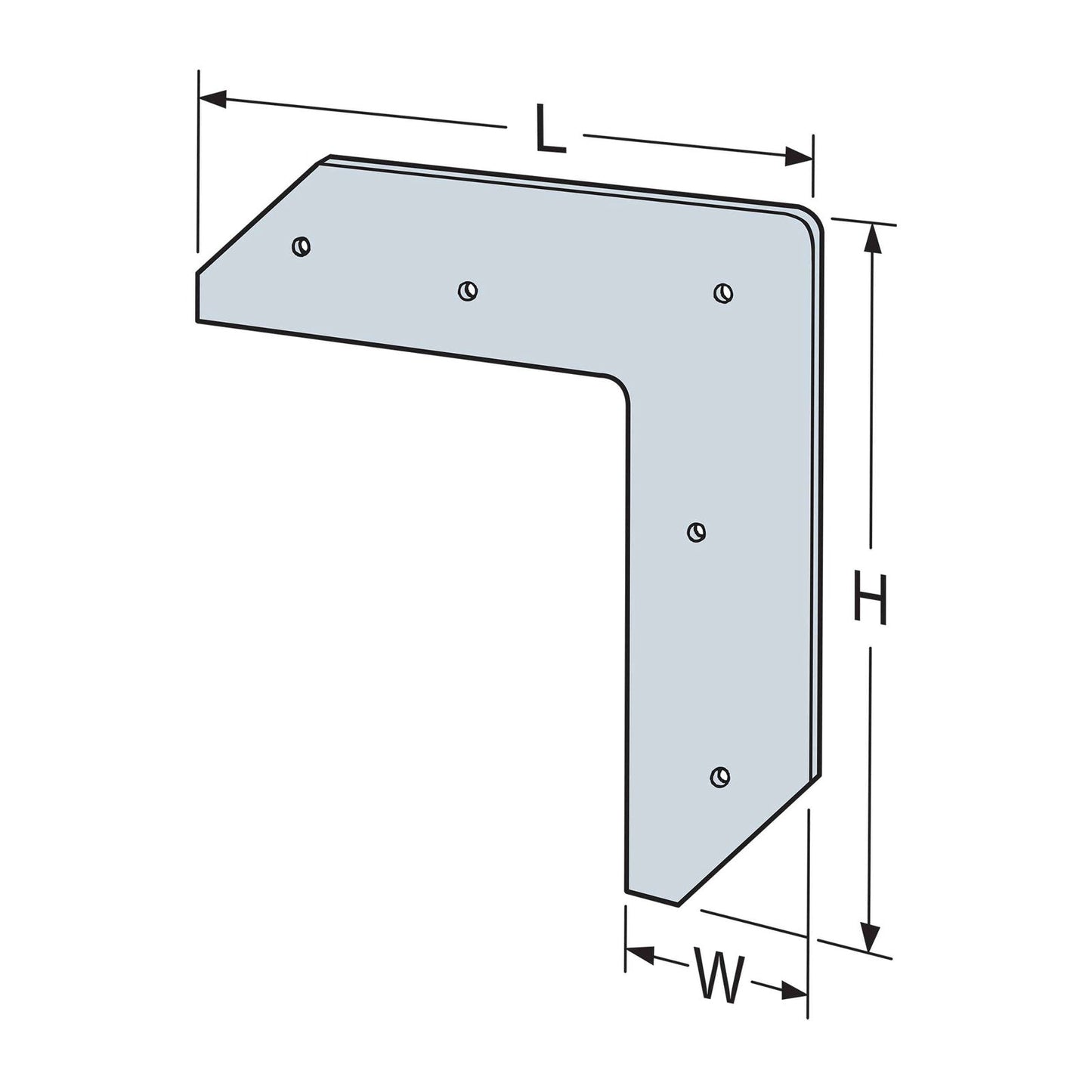 Simpson 55L 5 X 5 L-Shaped Strap