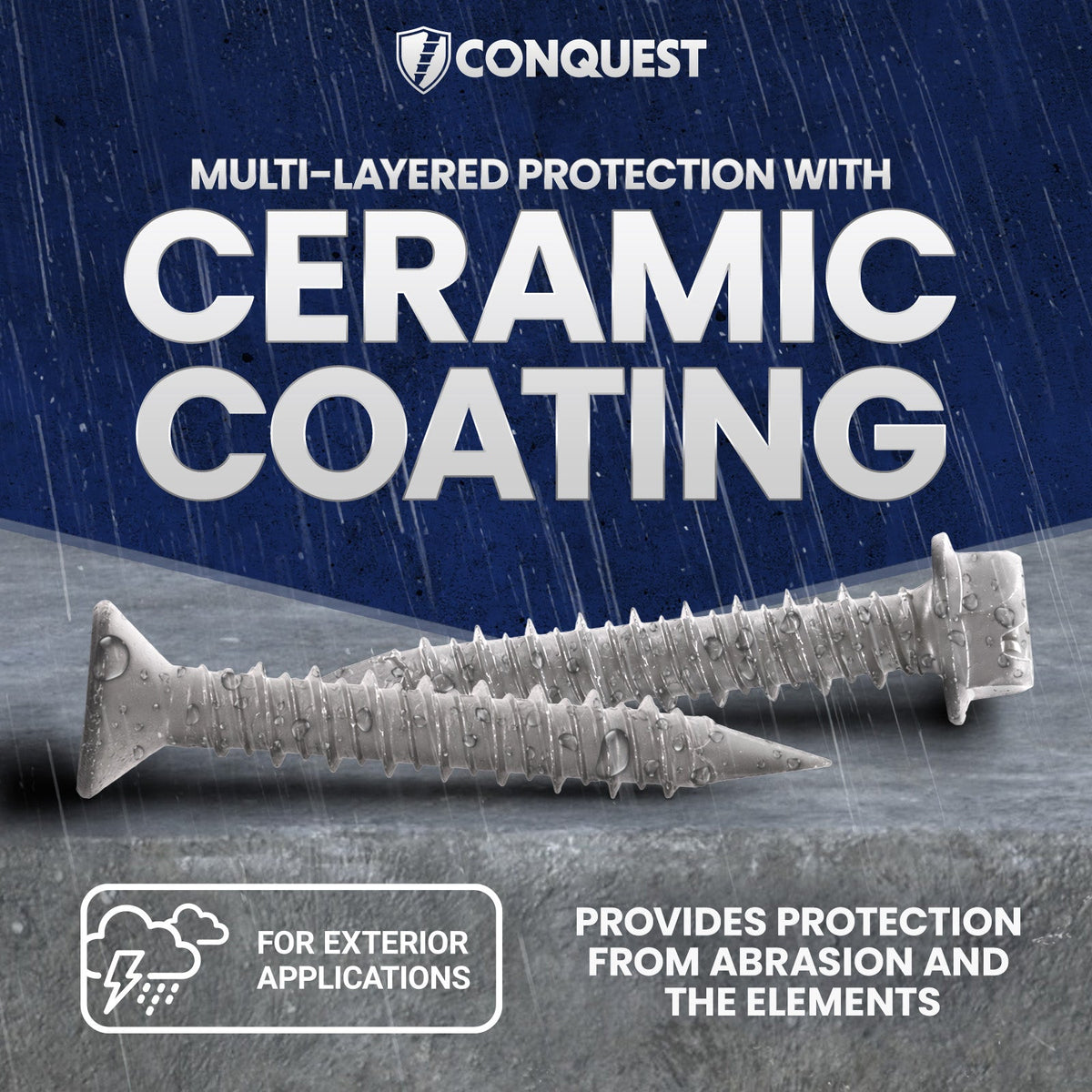 Multi-layer protection with ceramic coating. Protection from abrasion and the elements.