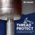 thread protect - chamfered end protects threads from repeated hammer strikes