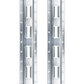 5' Vertical Galvanized E Track | 2-Pack