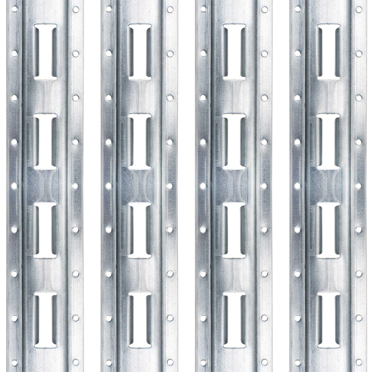5' Vertical Galvanized E Track | 4-Pack