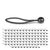 6'' Black Ball Bungees (bundle of 100)