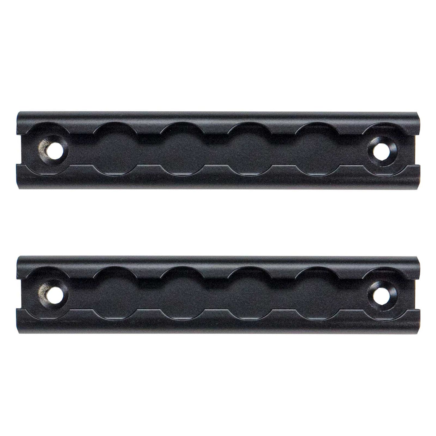 6" Aluminum L-Track | Black Anodized Finish | 2-Pack