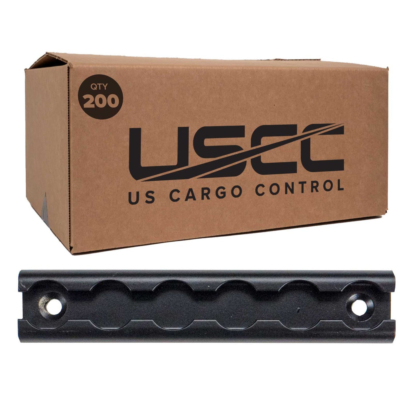 6" Aluminum L-Track | Black Anodized Finish | 200-Pack