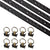 4' L Track Tie Down System Kit | Black Aluminum L-Track | 2-Pack