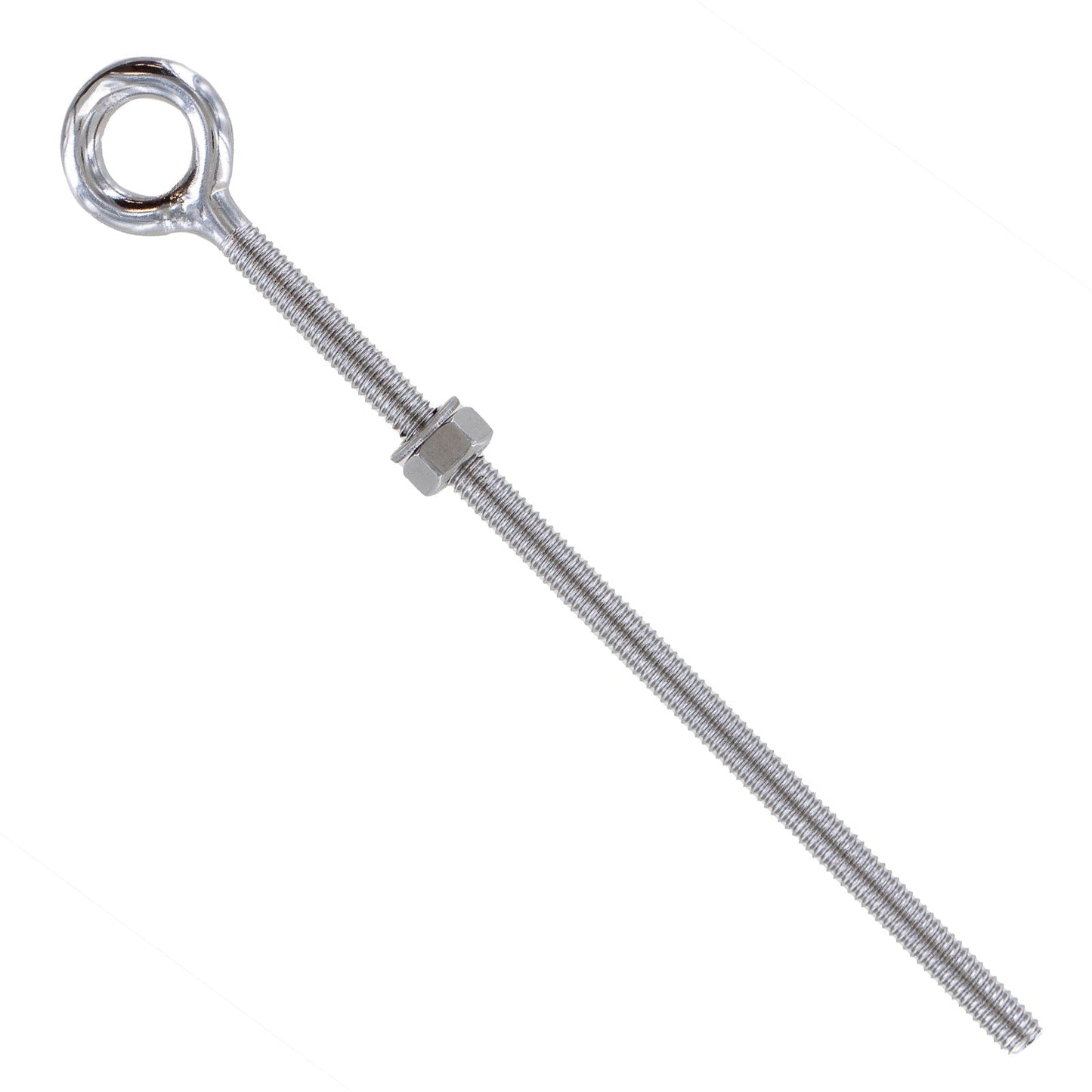 3/8" x  6" Stainless Steel Type 316 Welded Eye Bolt