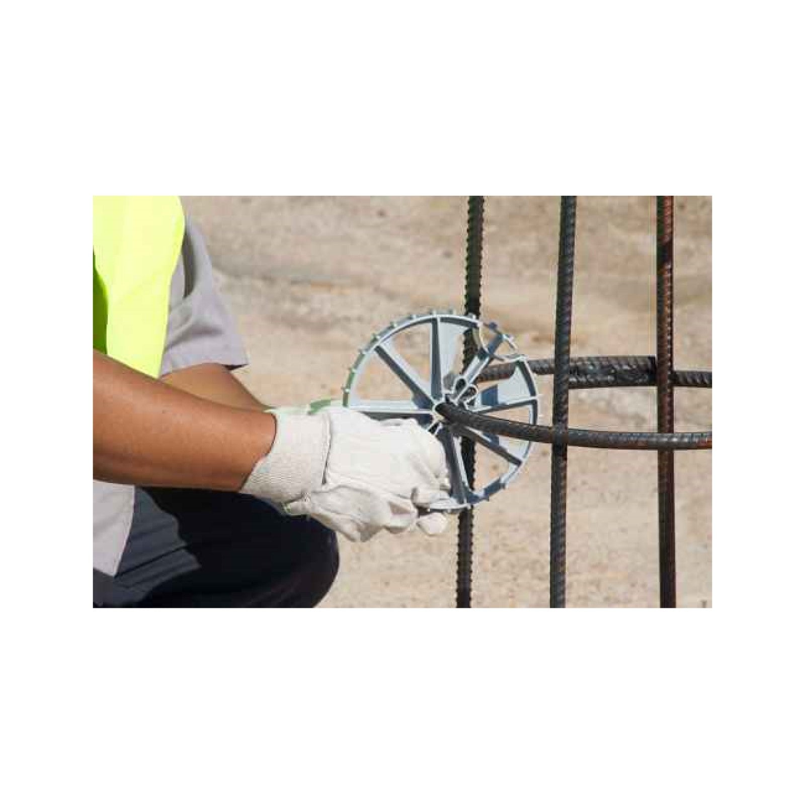 Simpson 6QLPW Quick-Lock Pier Spacer Wheel 3"x6-5/8"x3/4", rebar size #3-#5, Pkg 50 installation