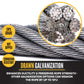 3/8" drawn galvanized wire rope is corrosion resistant