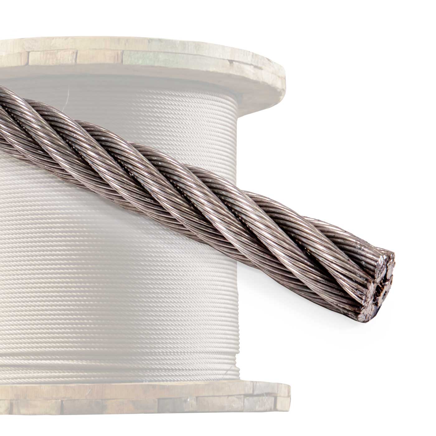 6x37 stainless steel 304 wire rope spool