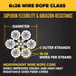 3/4" 6x26 wire rope construction - category 3 wire rope