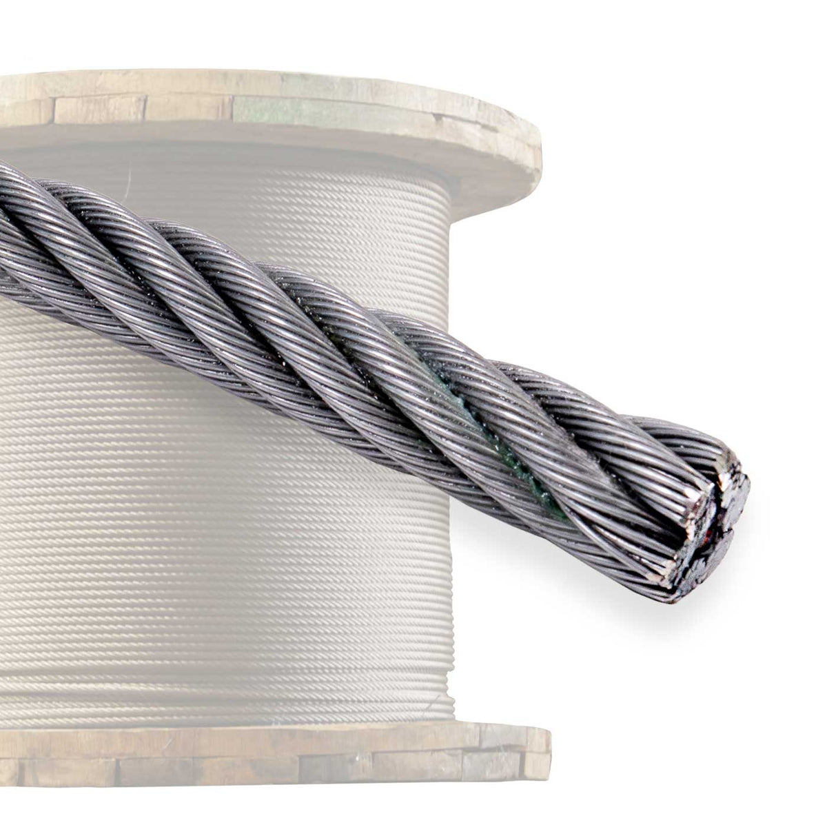 5/8" 6x37 Bright Wire Rope - EIPS FC | 500' Coil