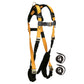 FallTech Journeyman Flex Full-Body Harness w/ Trauma Straps | Non-Belted | UniFit (S/M/L) | 7021QC