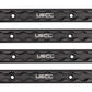 72" Aluminum L-Track | Black Anodized Finish | 4-Pack