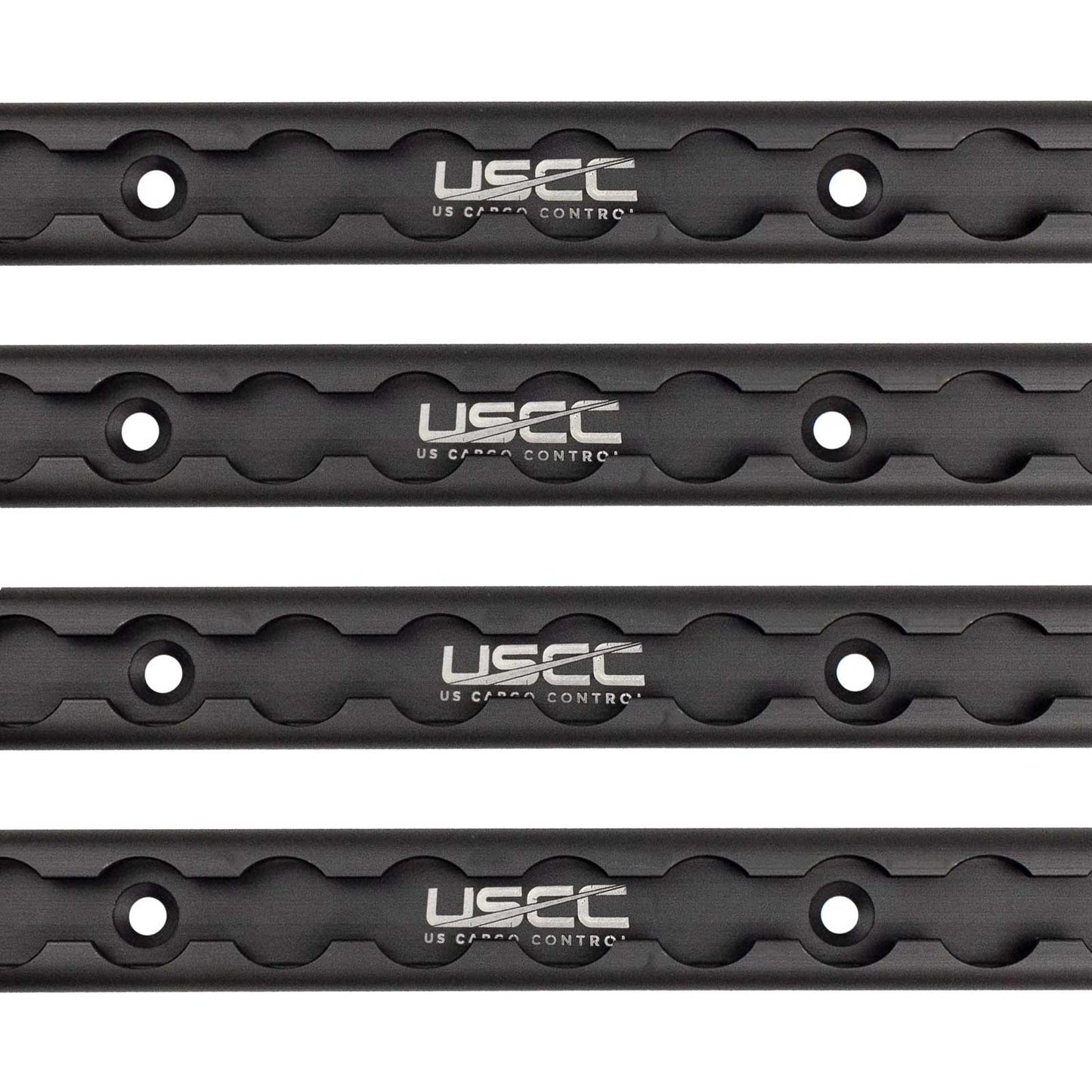 72" Aluminum L-Track | Black Anodized Finish | 4-Pack
