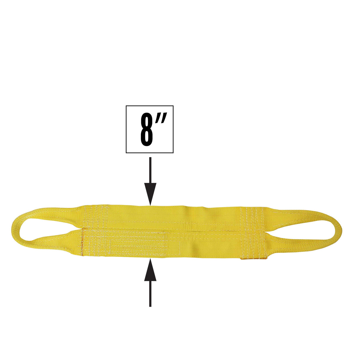 Nylon Lifting Sling - Continuous Eye Wide - 8" x  10' - 2-ply