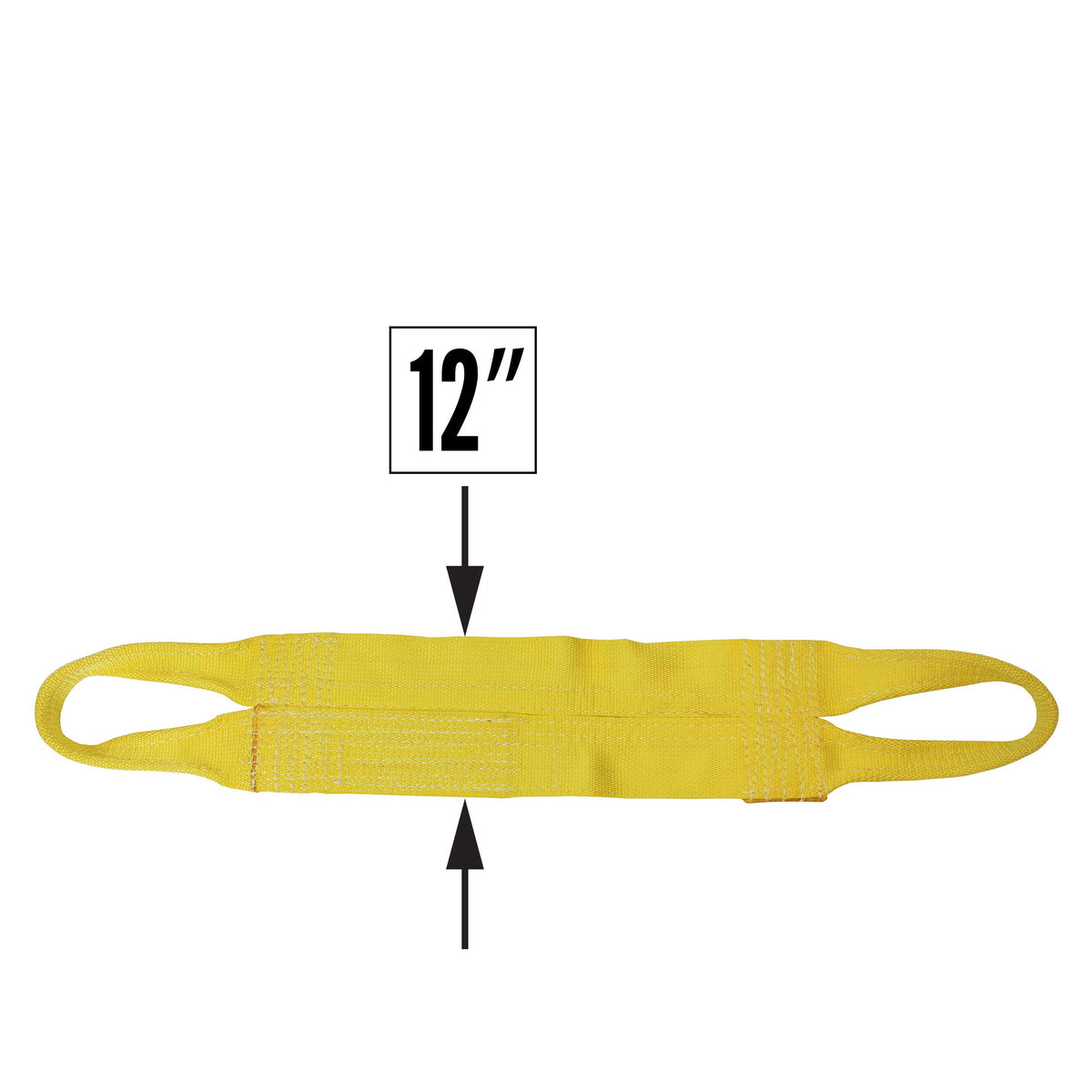 Nylon Lifting Sling - Continuous Eye Wide - 12" x  6' - 2-ply