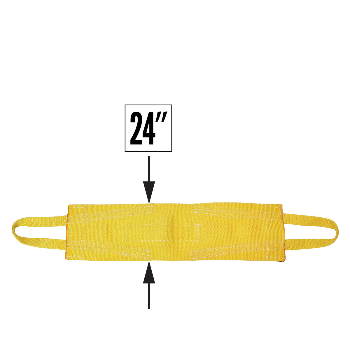 Nylon Lifting Sling - Attached Eye Wide - 24" x  14' - 1-ply