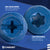 two blue concrete screws - hex head drive & t25 star drive